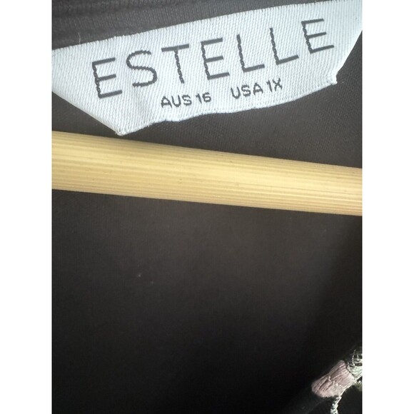 Estelle Dress Embroidered Floral V-neck Flutter Sleeves Women’s Plus Size 1X/ 18 - Picture 5 of 11